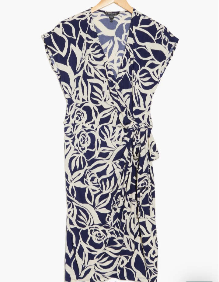 Faux-Wrap Dress