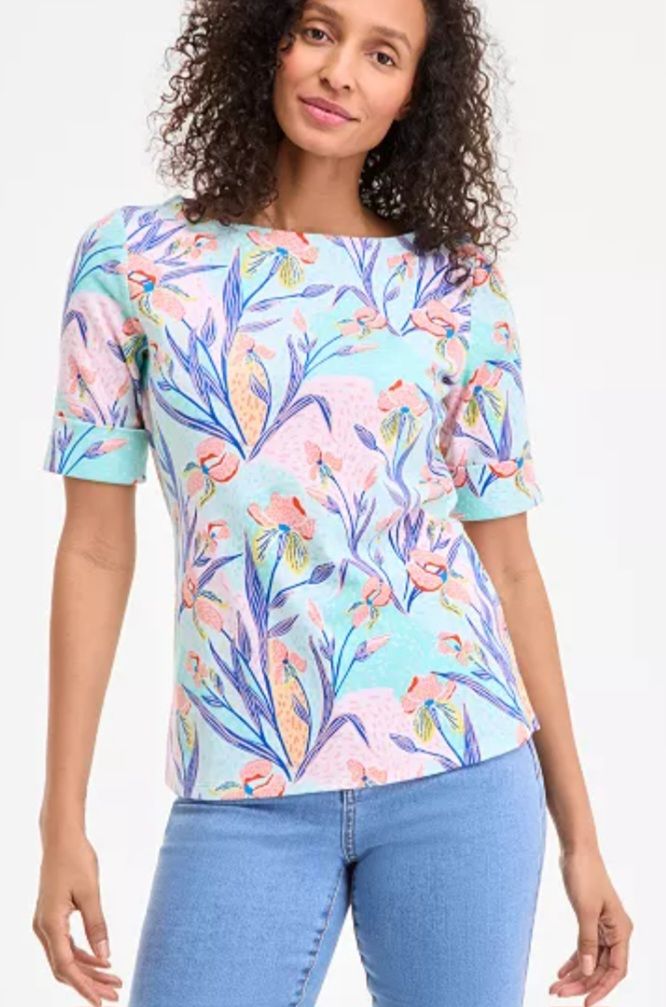 Floral-Print Top