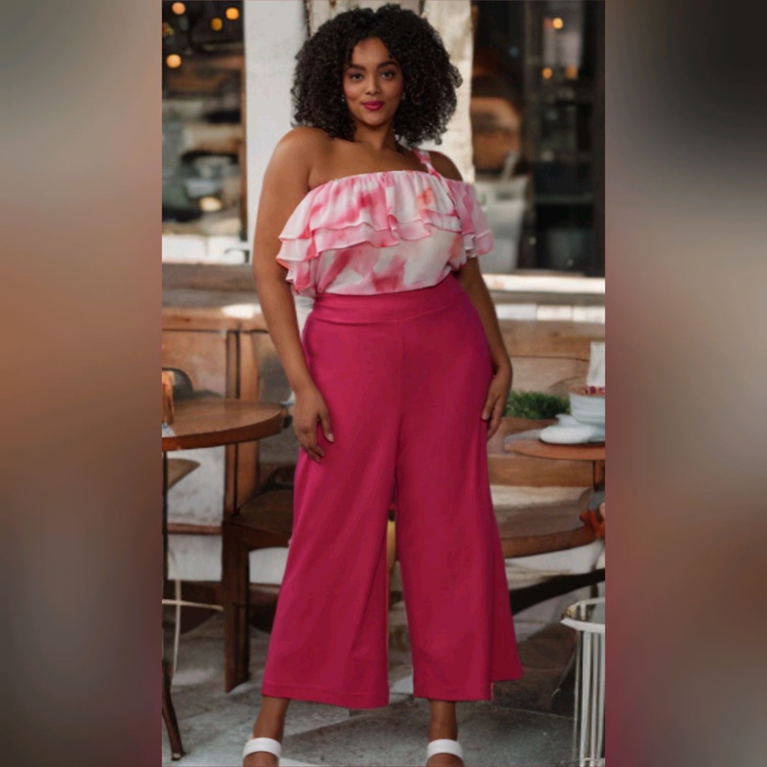 Pull On Palazzo Crop Pant