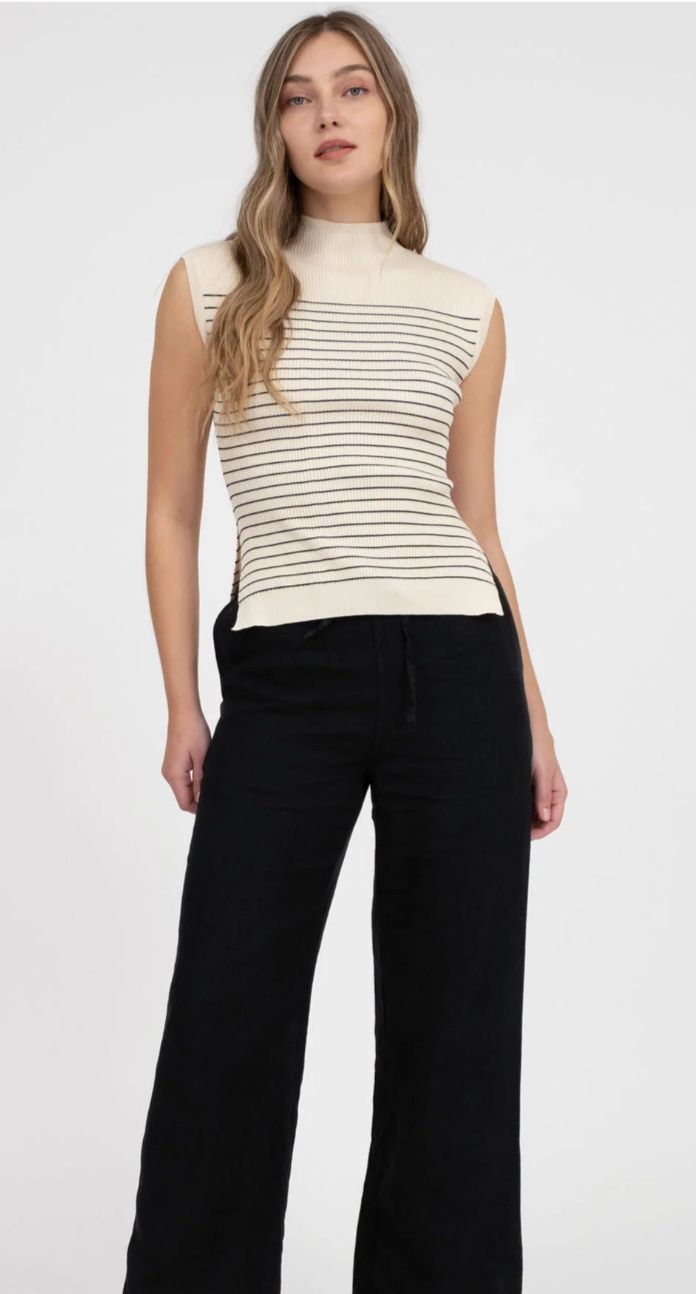 Striped Sweater Essentials  Vest
