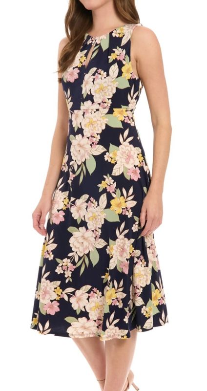 Floral Keyhole Dress 