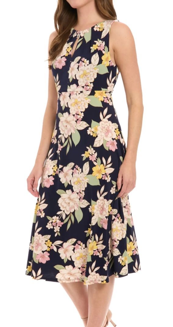 Floral Keyhole Dress 