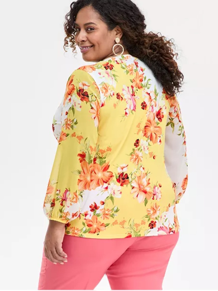 Glam Floral Blossom Top
