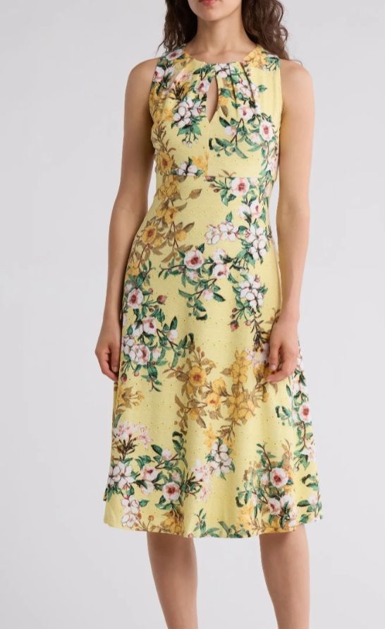 Floral Keyhole Dress 