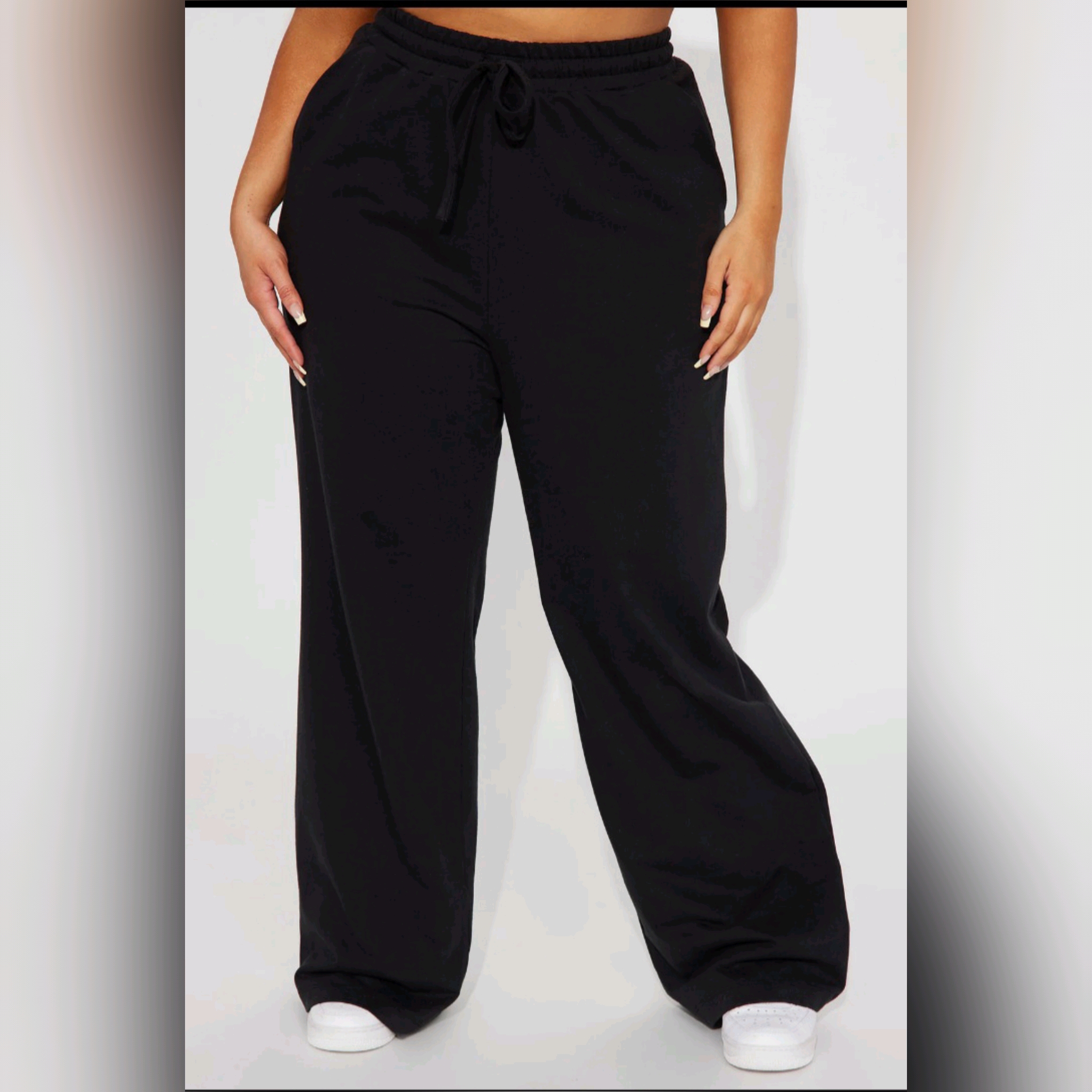 Cropped Mock Neck Sweat  top & Pant Set