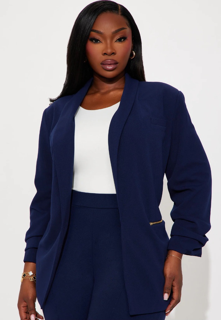 Simply Stylish Open Front Blazer