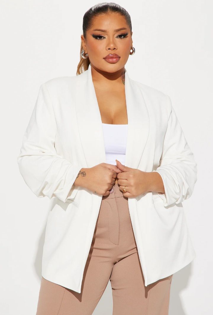 Simply Stylish Open Front Blazer