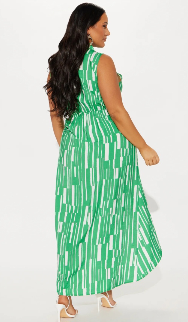 Wrap Front Tie Waist Dress