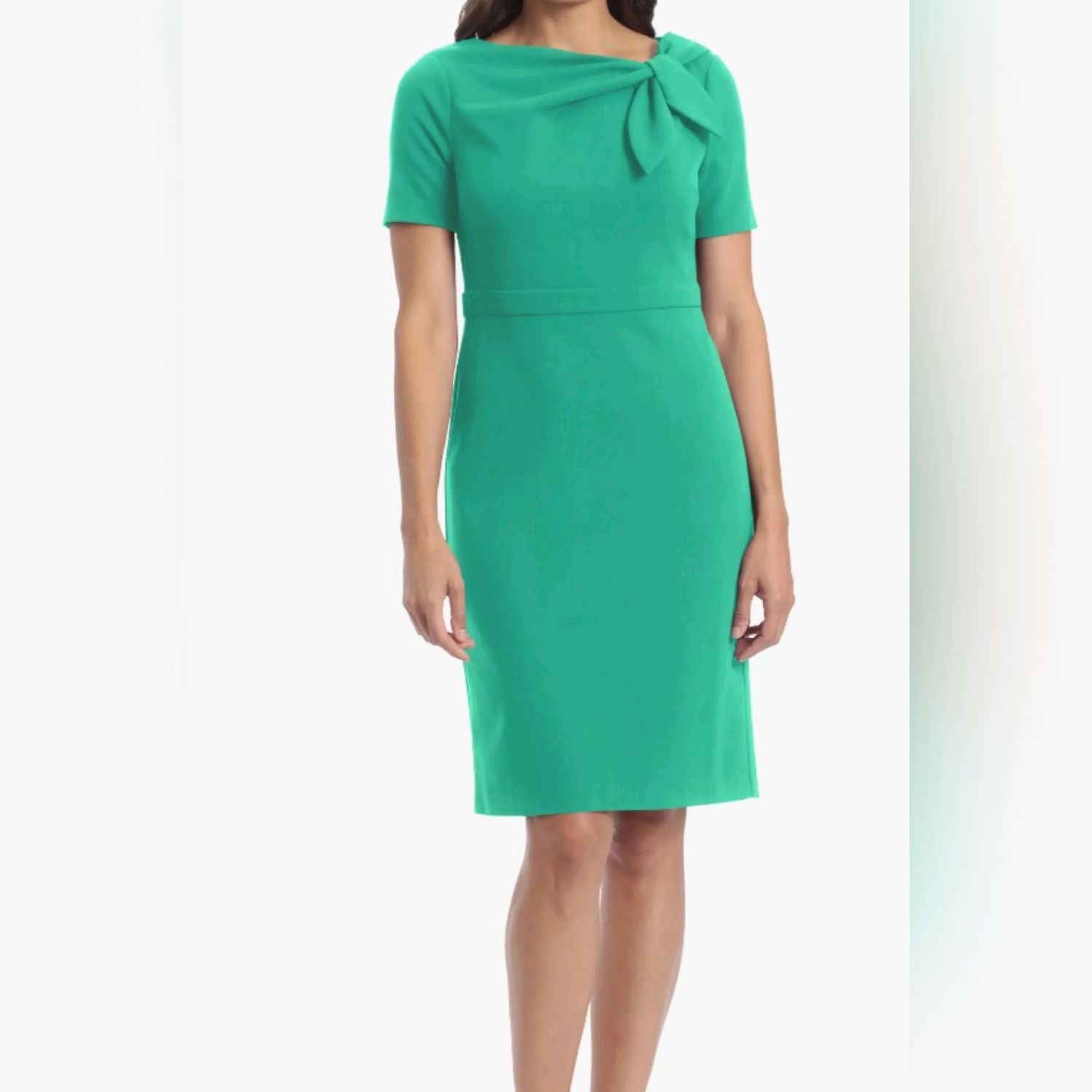 Elegant Side-Tie Sheath Pencil Dress