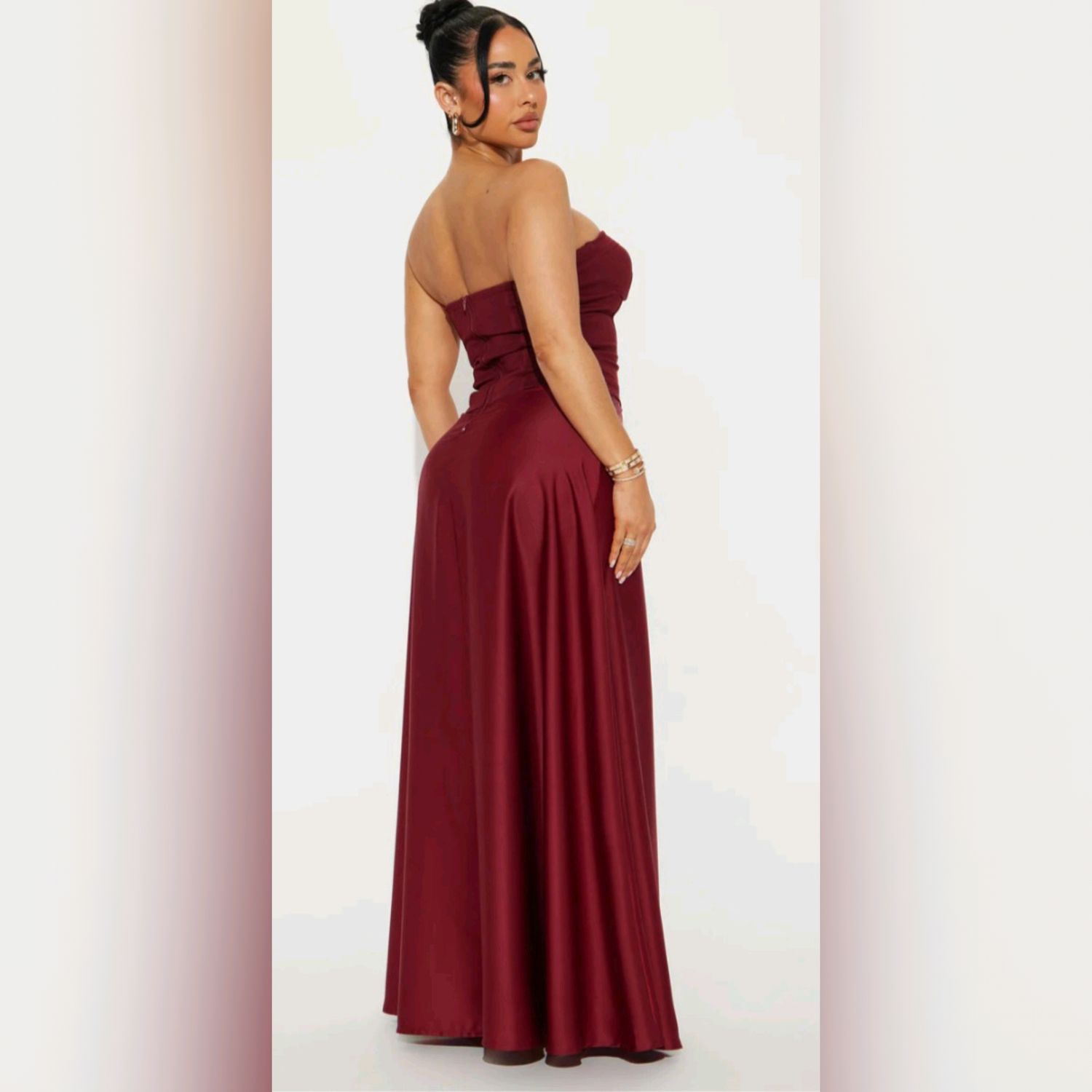 Simplicity Corset Satin Midi Dress