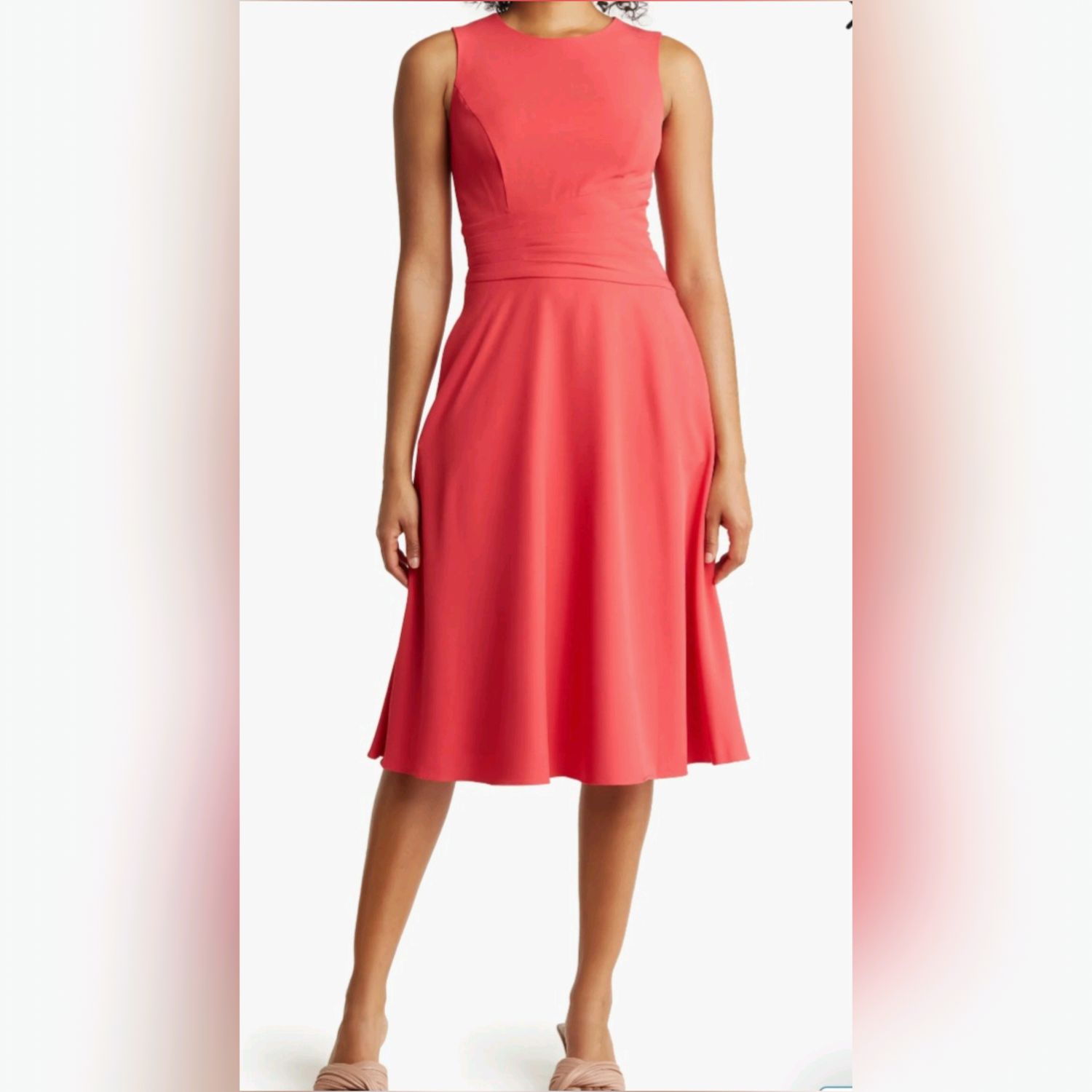 Twisted Waist Wrap Sheath Dress