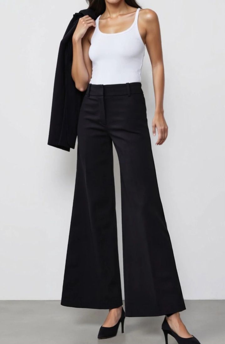 Wide-Leg High-Waist Belted Pants