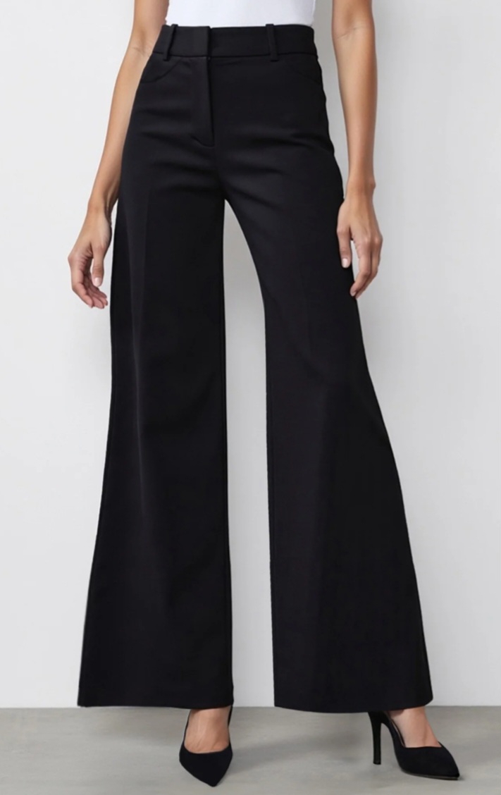 Wide-Leg High-Waist Belted Pants
