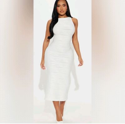 Luxe Textured Midi Dress