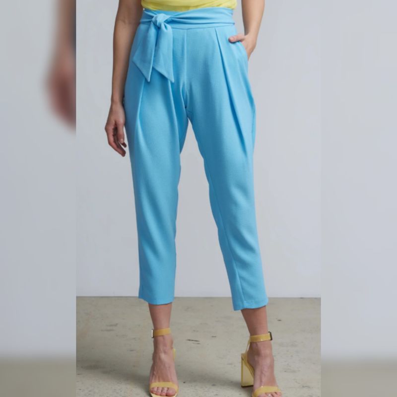 Mid Rise Belted Pants
