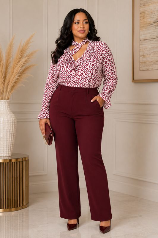 Self tie Ruffle Sleeve Blouse Self tie Ruffle Sleeve Blouse