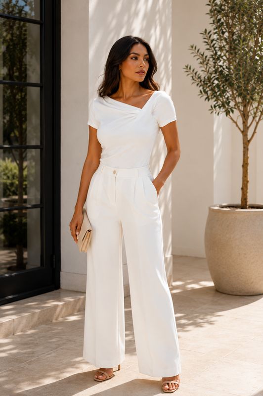 V Neckline Blouse