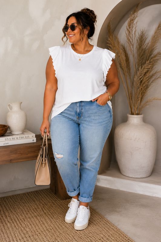 Double Flutter Ruffle Sleeve
