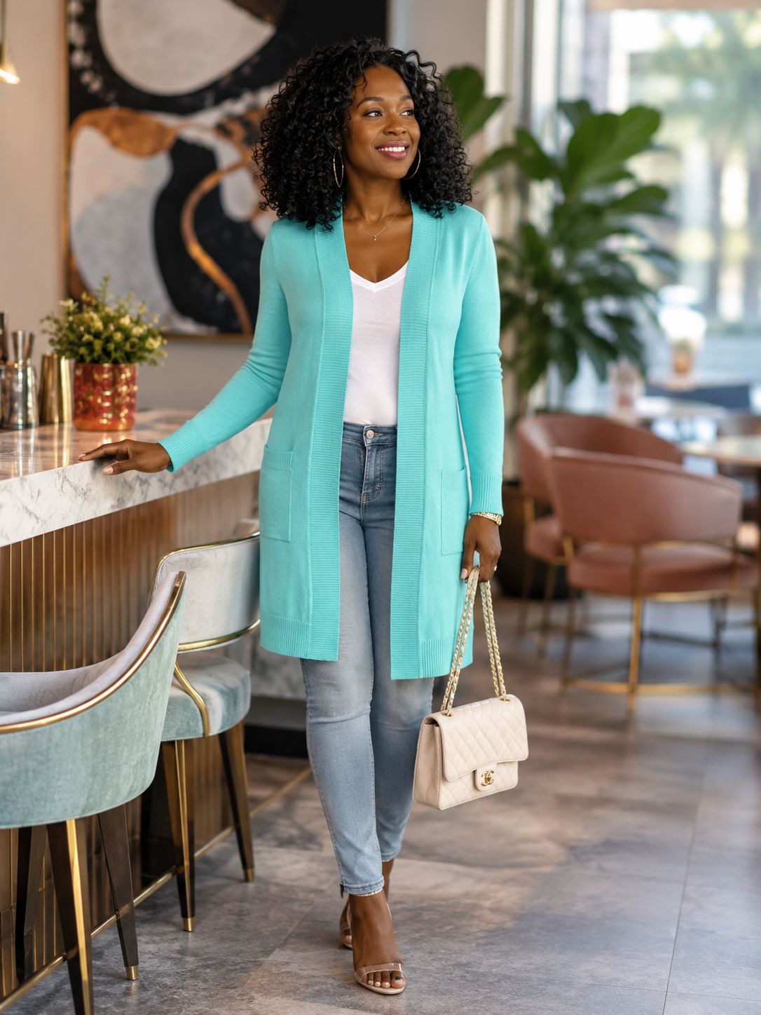 Coastal Luxe Longline Cardigan 