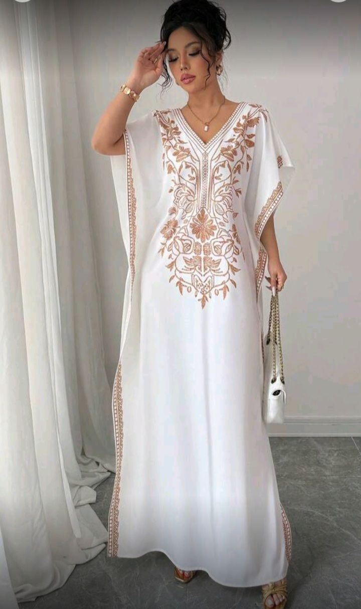 Casual Elegant Floral Print V Neck Dress