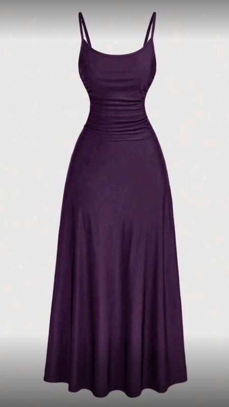  Ruched Waist Spaghetti Strap Dress 