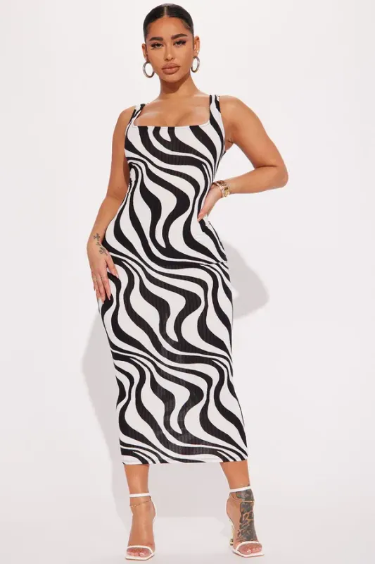 Sleeveless Square Neck Maxi Dress