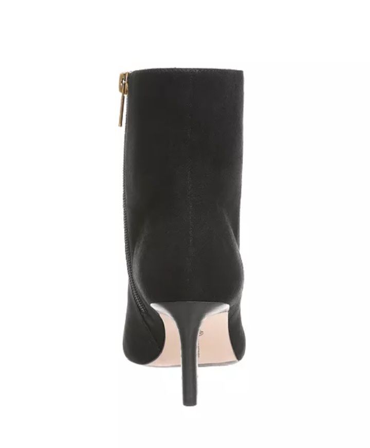 ​Almond Toe Dress Booties – Stacked Heel