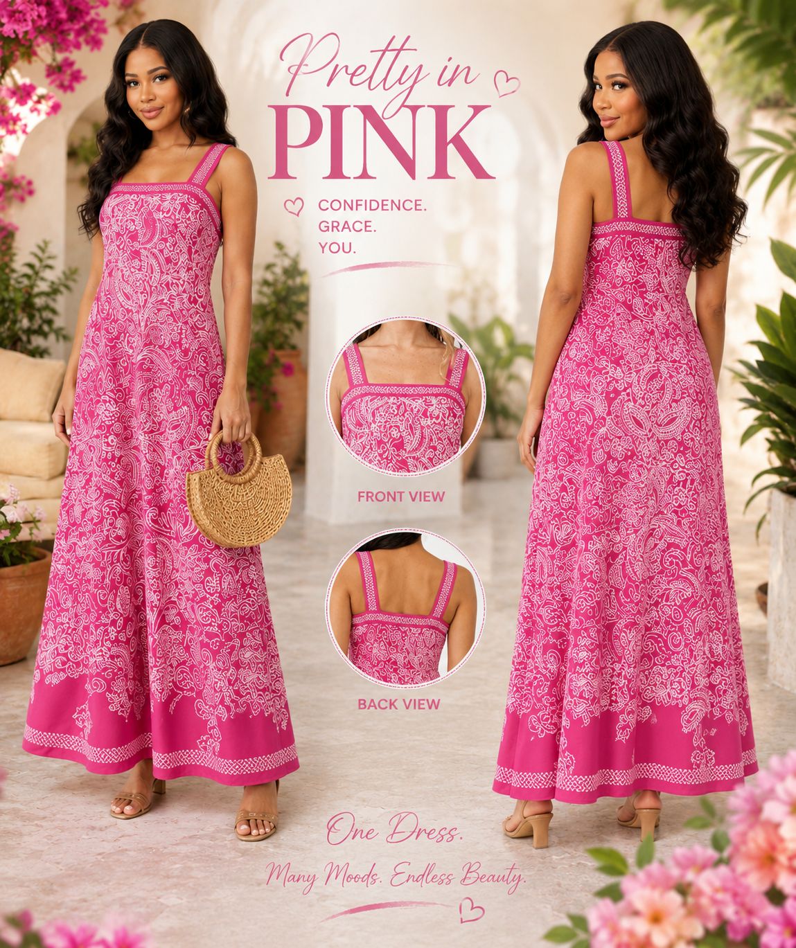 Square Neck Maxi Dress – Breezy European Styles