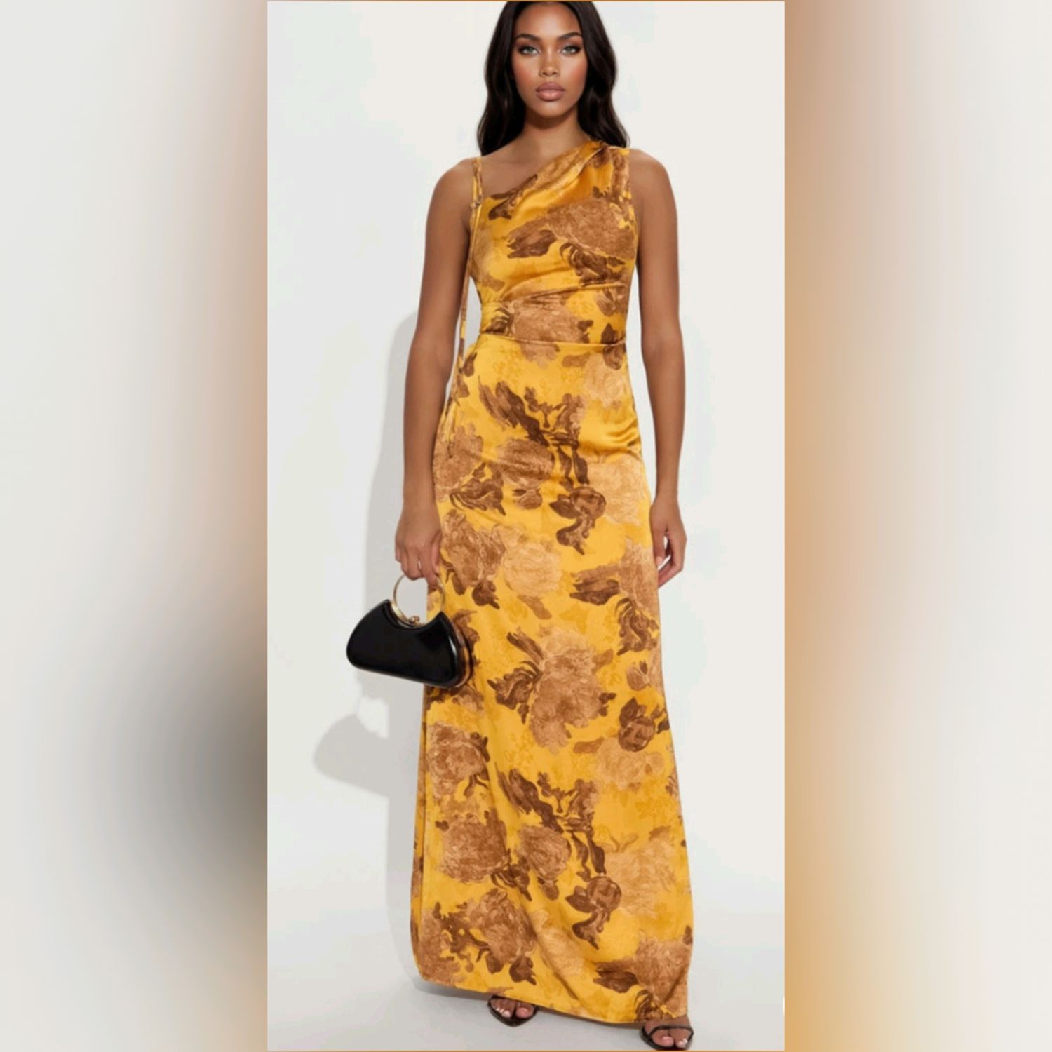 Chic Straight-Cut Maxi Dress – Slim Fit