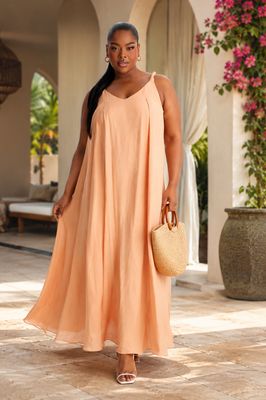 Peach Serenity Maxi Dress