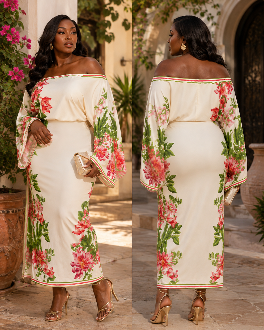 Sunset Paradise One-Shoulder Maxi Dress