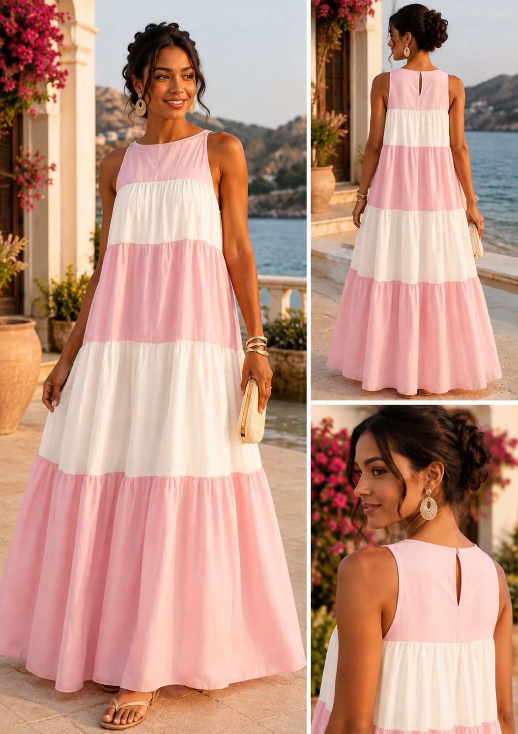 Blush Coast Maxi Dress