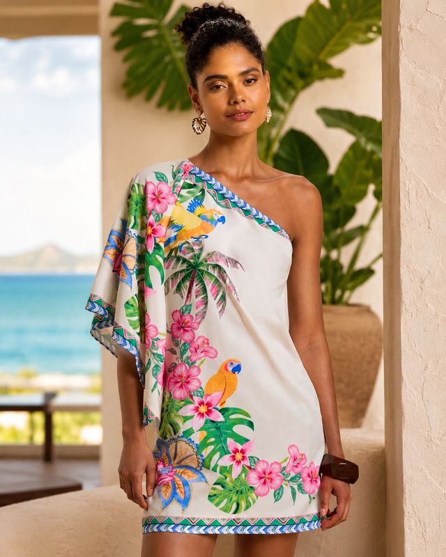 Island Bloom One-Shoulder Dress Island Bloom One-Shoulder Dress