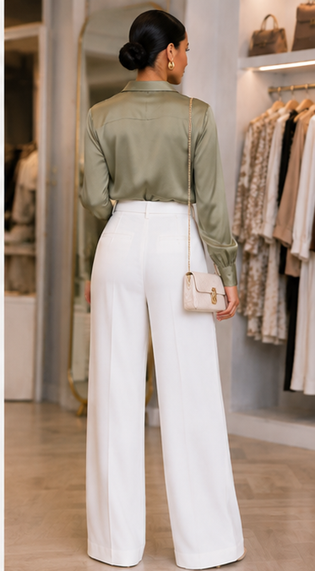  Executive Wide-Leg Pants