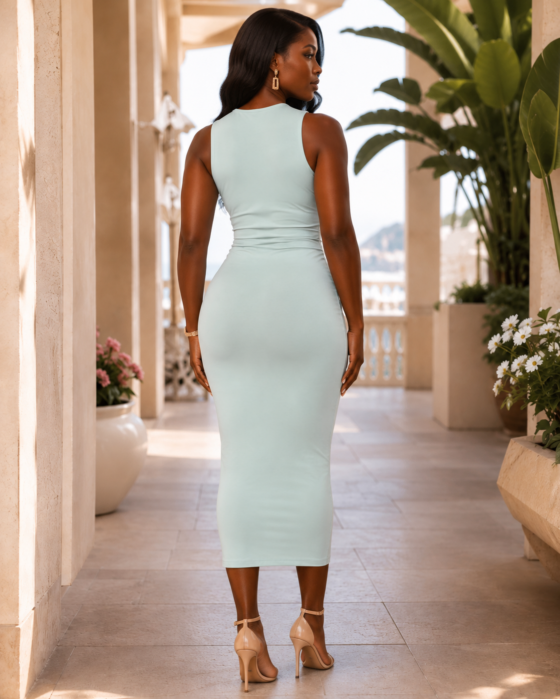 Mint Serenity Midi Dress