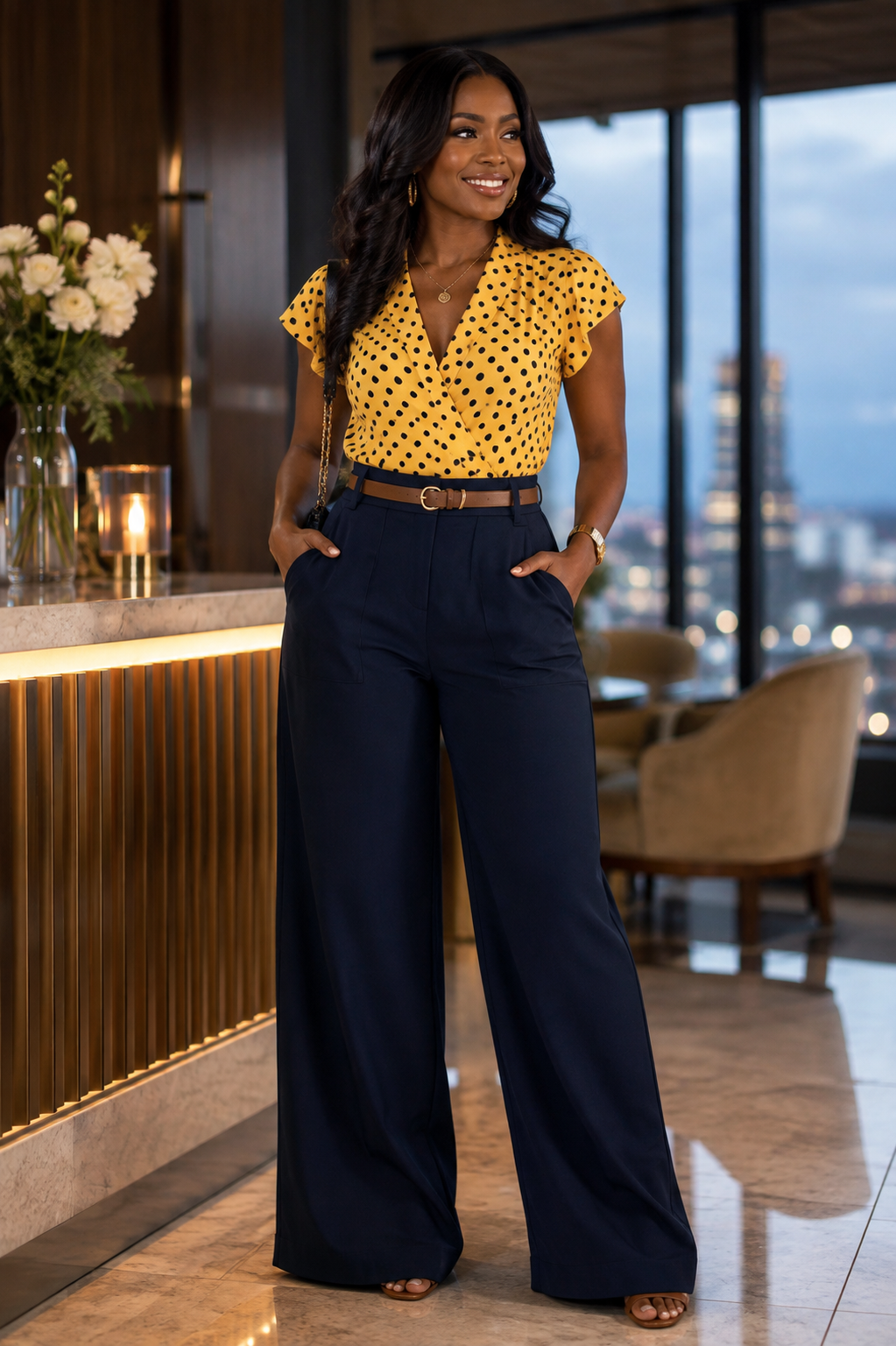 Modern Poise Wide-Leg Pants