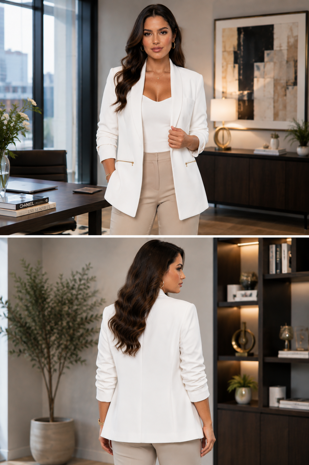 Chic Noir Tailored Blazer