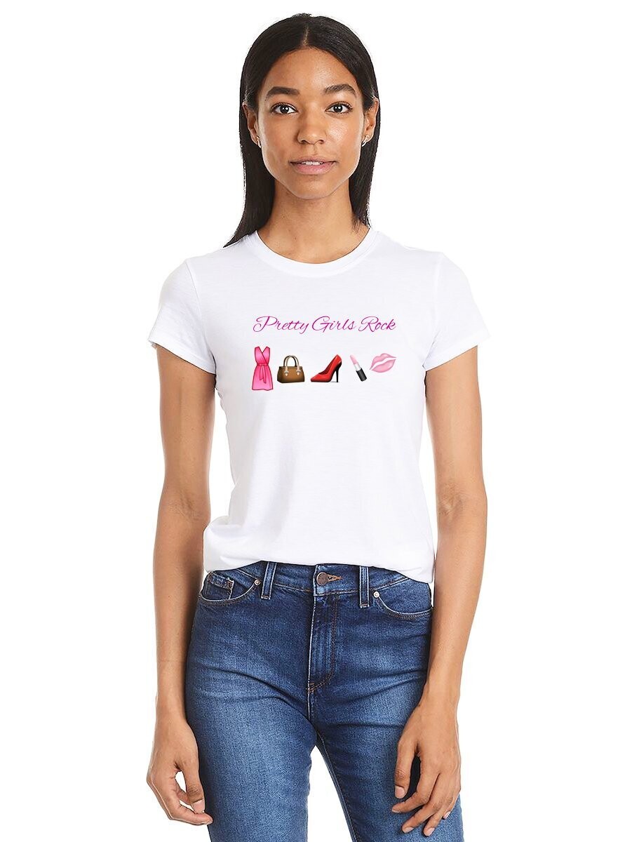 Pretty Girls Rock White T-Shirt