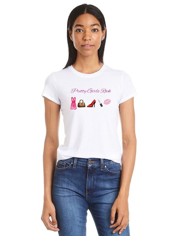 Pretty Girls Rock White T-Shirt