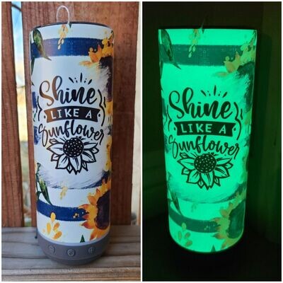 Shine Like A Sunflower GLOW Bluetooth Speaker Tumbler (RTS)