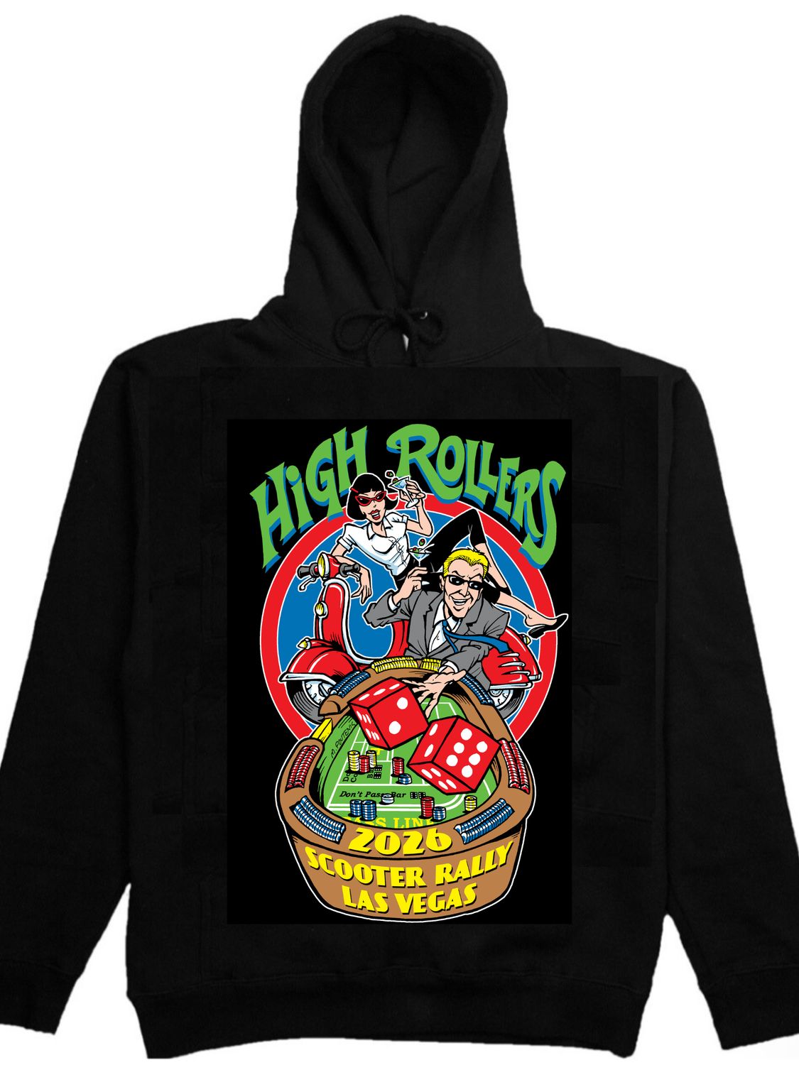 Highrollers 2026 Rally Hoodie Small-4X