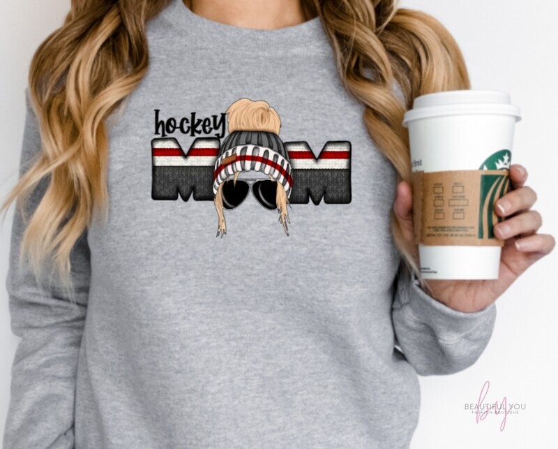 Hockey Mom Blonde Winter Hat
