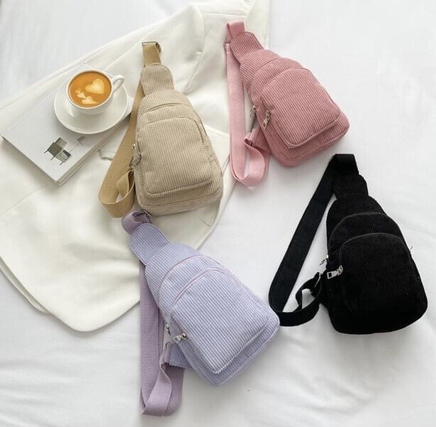 Corduroy Sling Bag
