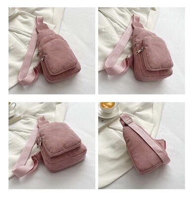 CORDUROY SLING BAG