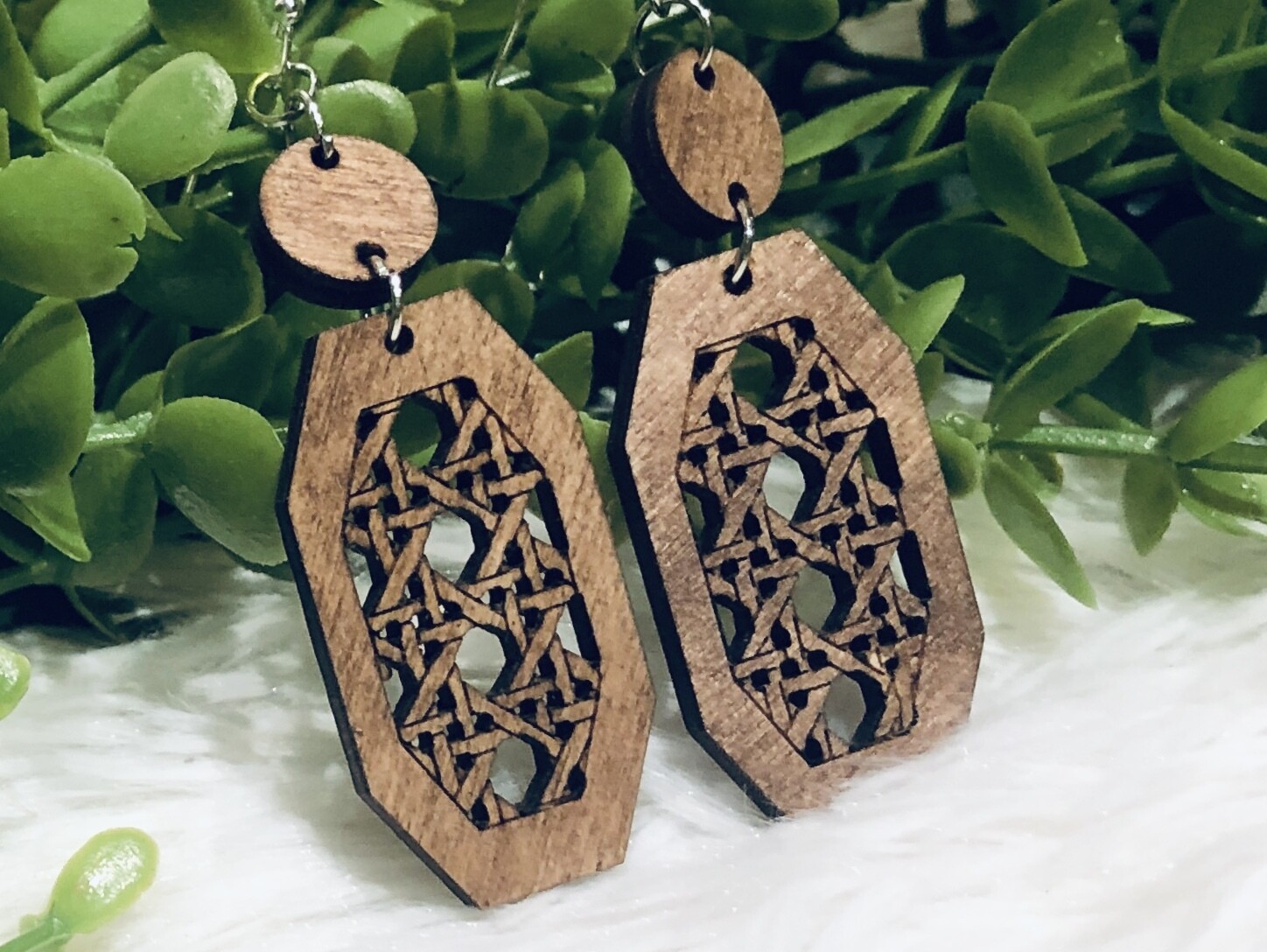 Cane Weave Earrings