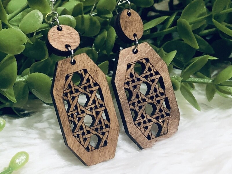 Cane Weave Earrings
