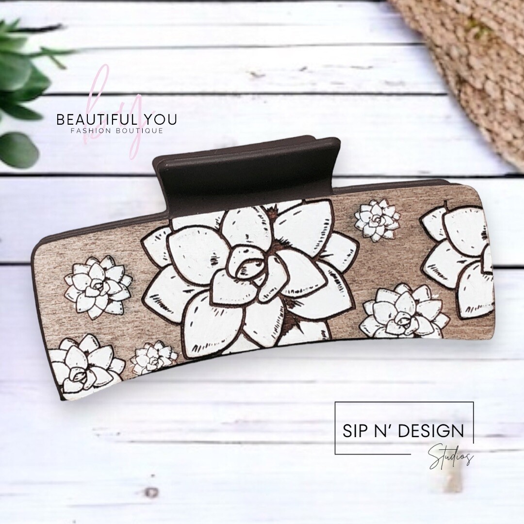 Succulant Splendor Hair Clip