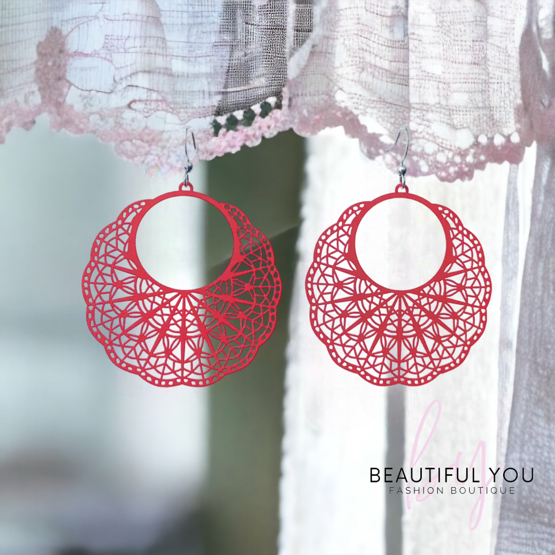 Rosetta - Lace Elegance Earrings 