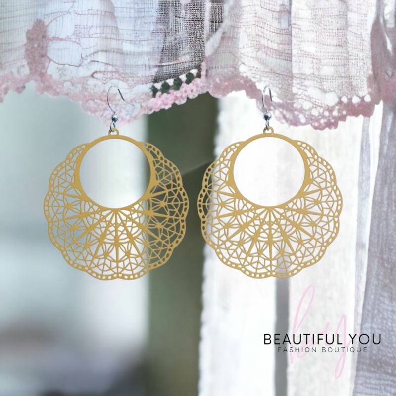 Marigold - Lace Elegance Earrings 