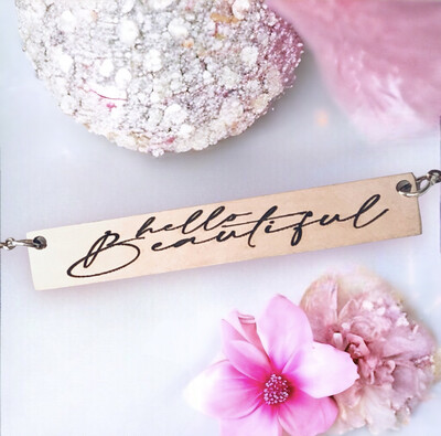 Hello Beautiful - Horizontal Bar Necklace 